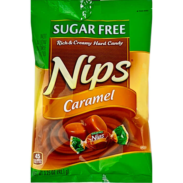 Nips Rich and Creamy Sugar Free Hard Candy - Caramel